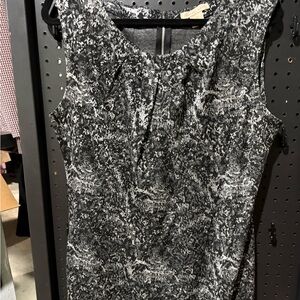 Jonathan Martin Black and White Midi Dress